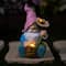 LED Solar Lighted Sunflower Gnome Outdoor Garden Statue - 8.5"